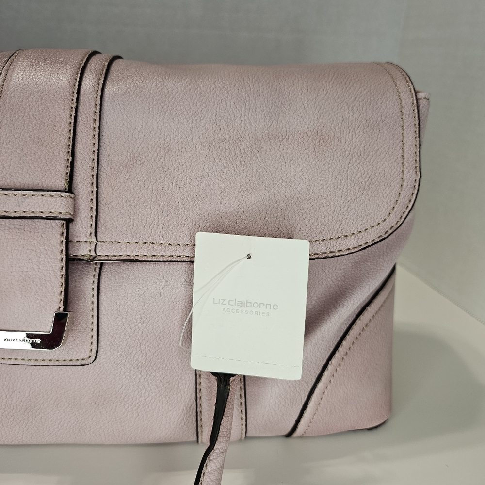 Liz Claiborne Pale Pink Monetray Baguette Purse - Picture 11 of 12